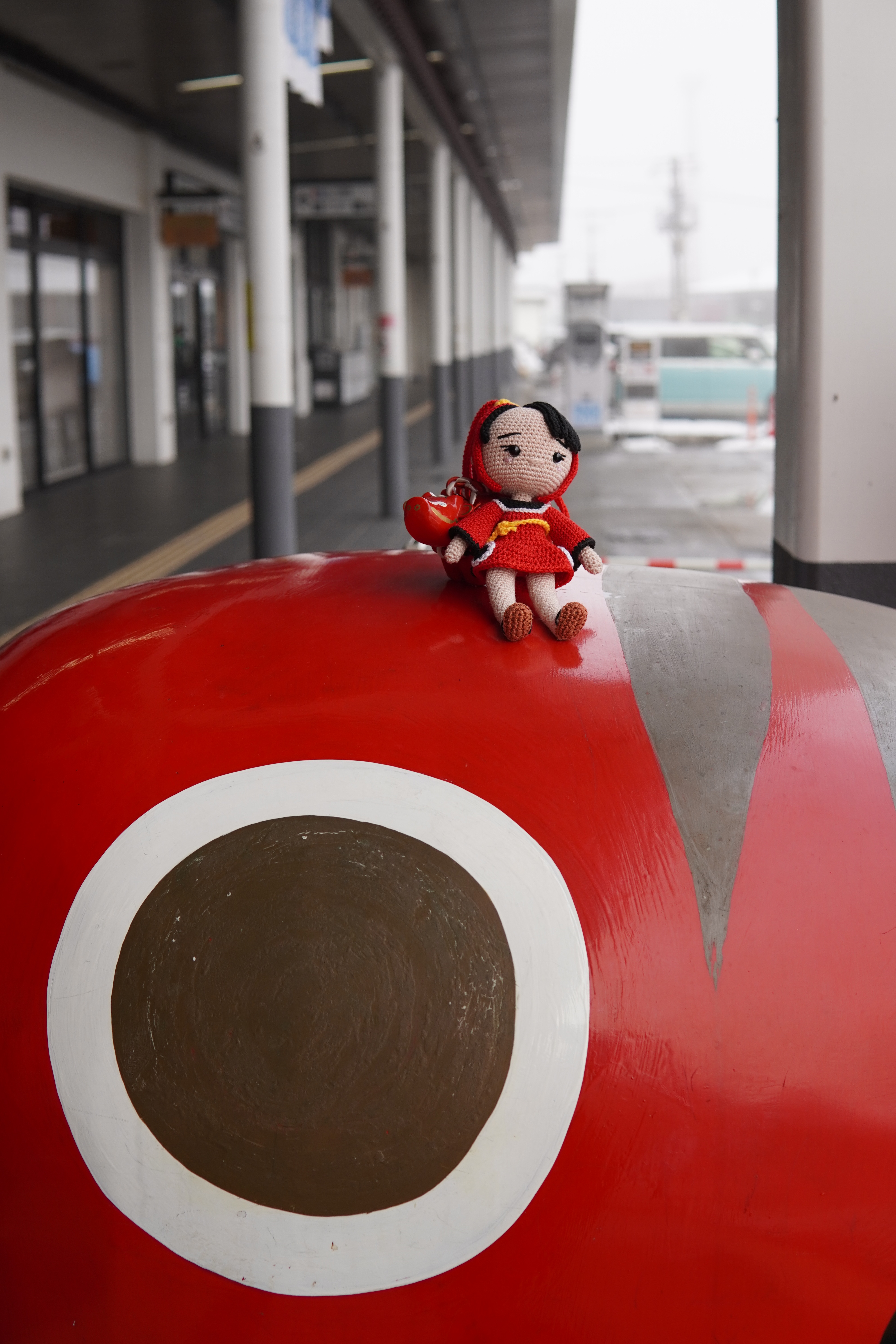 Akabeko Girl großem Akabeko