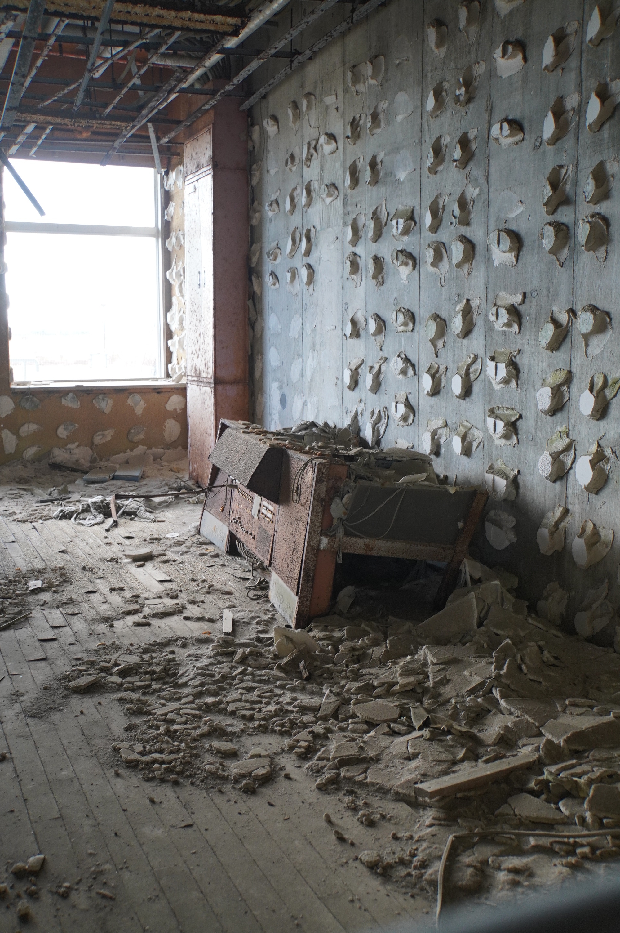 zerstörtes Klassenzimmer