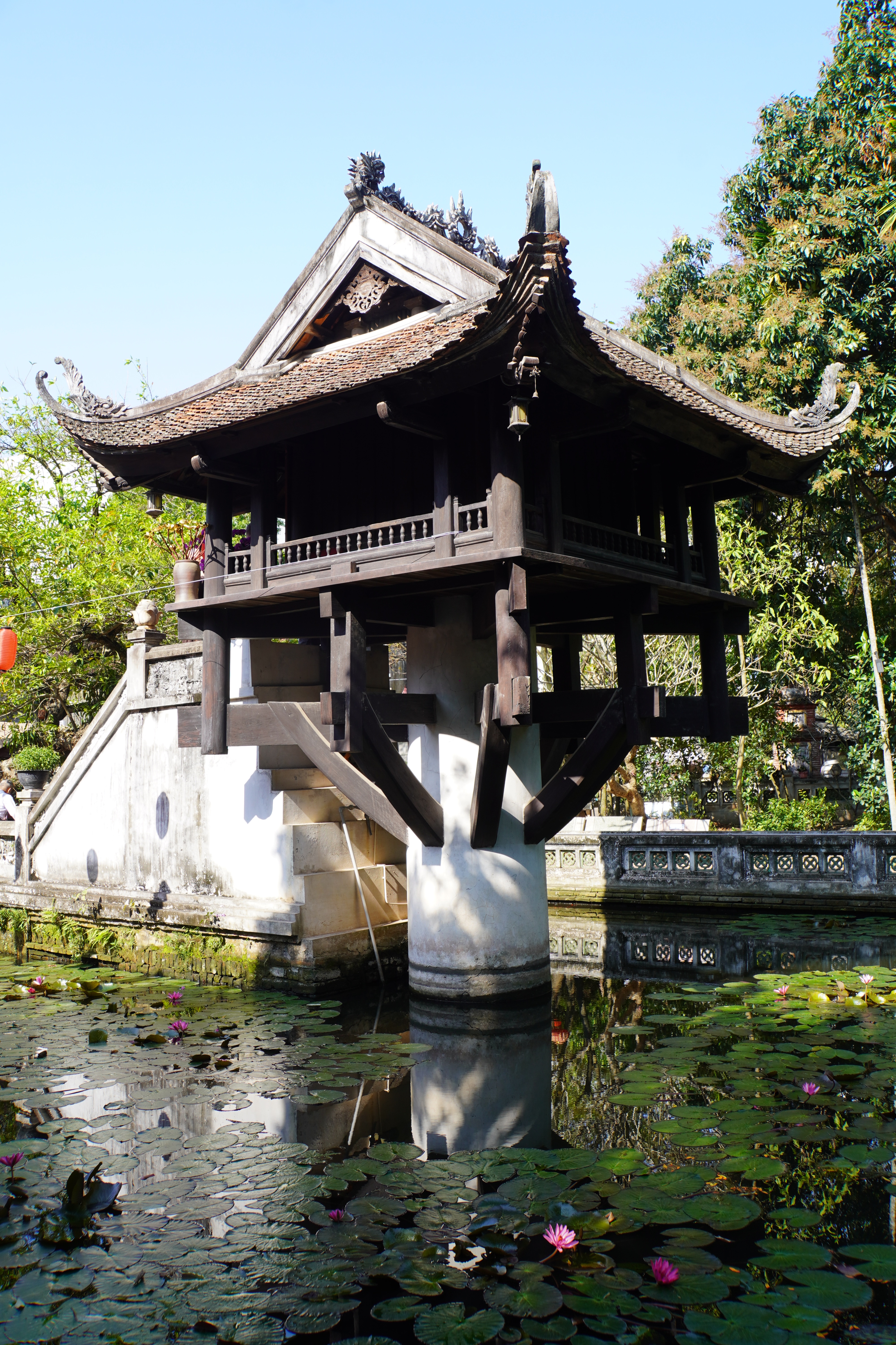 Pagoda auf einem Zylinder