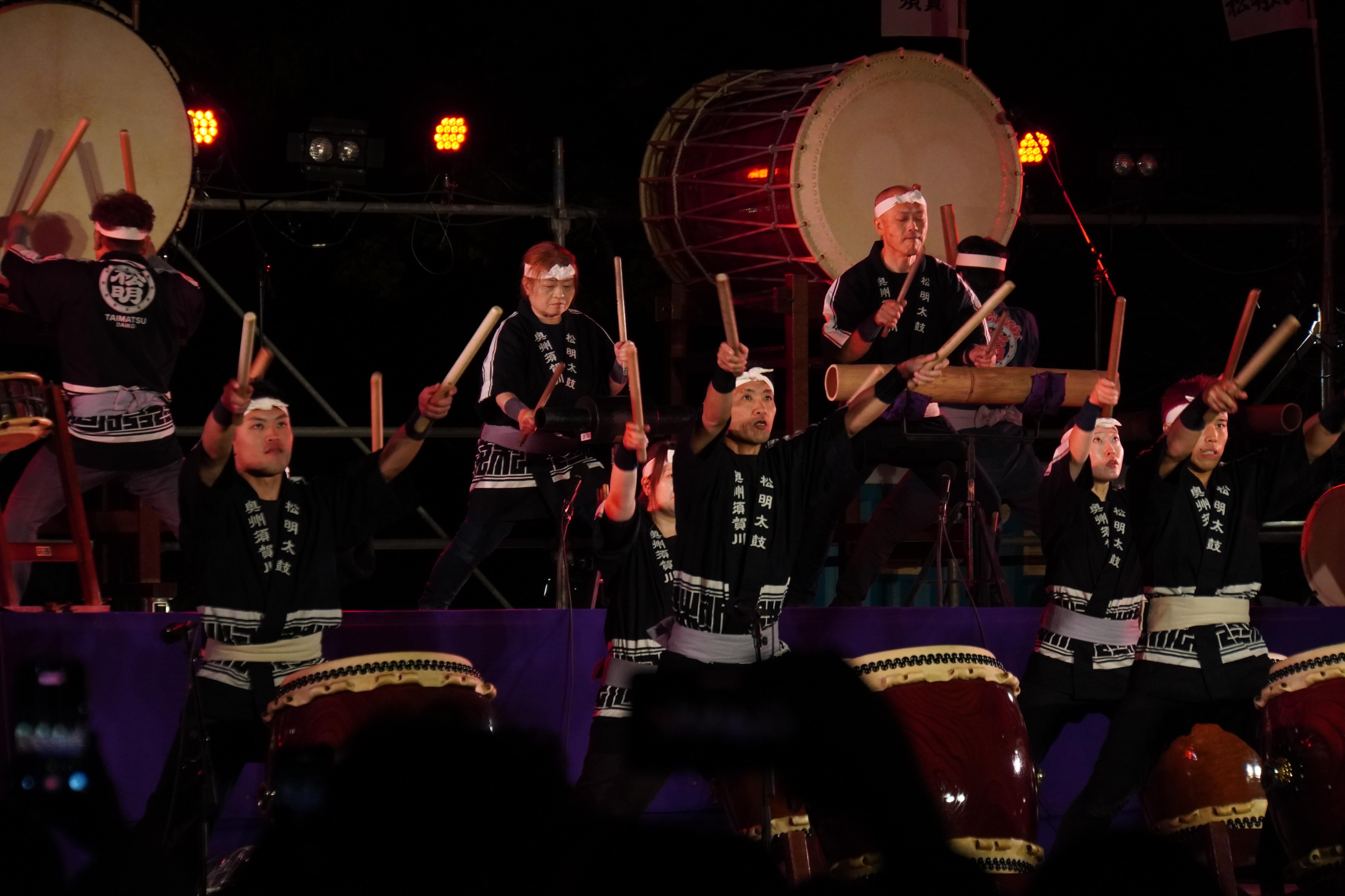 Aufführung beim Trommeln
