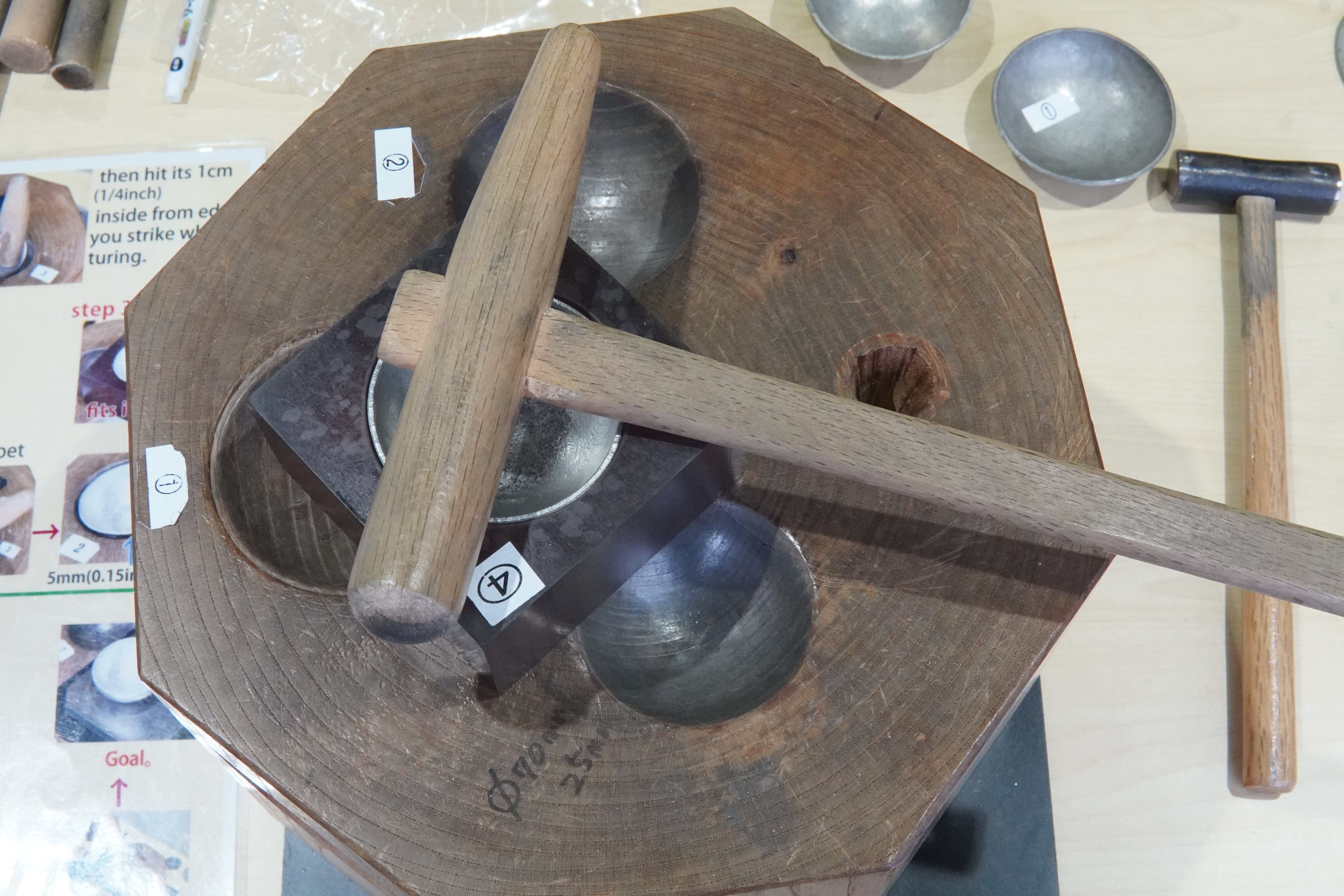 Sake Becher hämmern