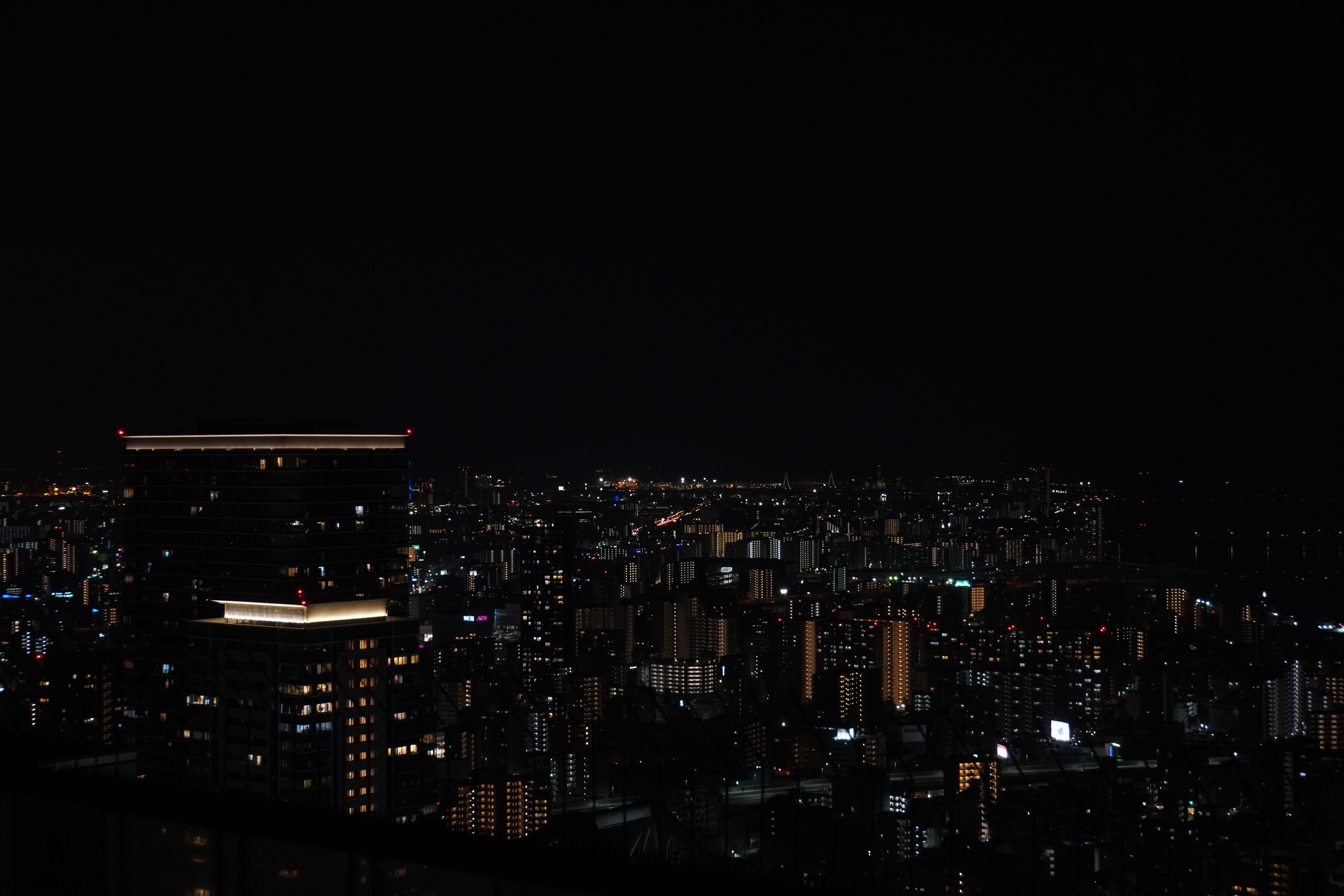 Aussicht auf Osaka bei Nacht 2