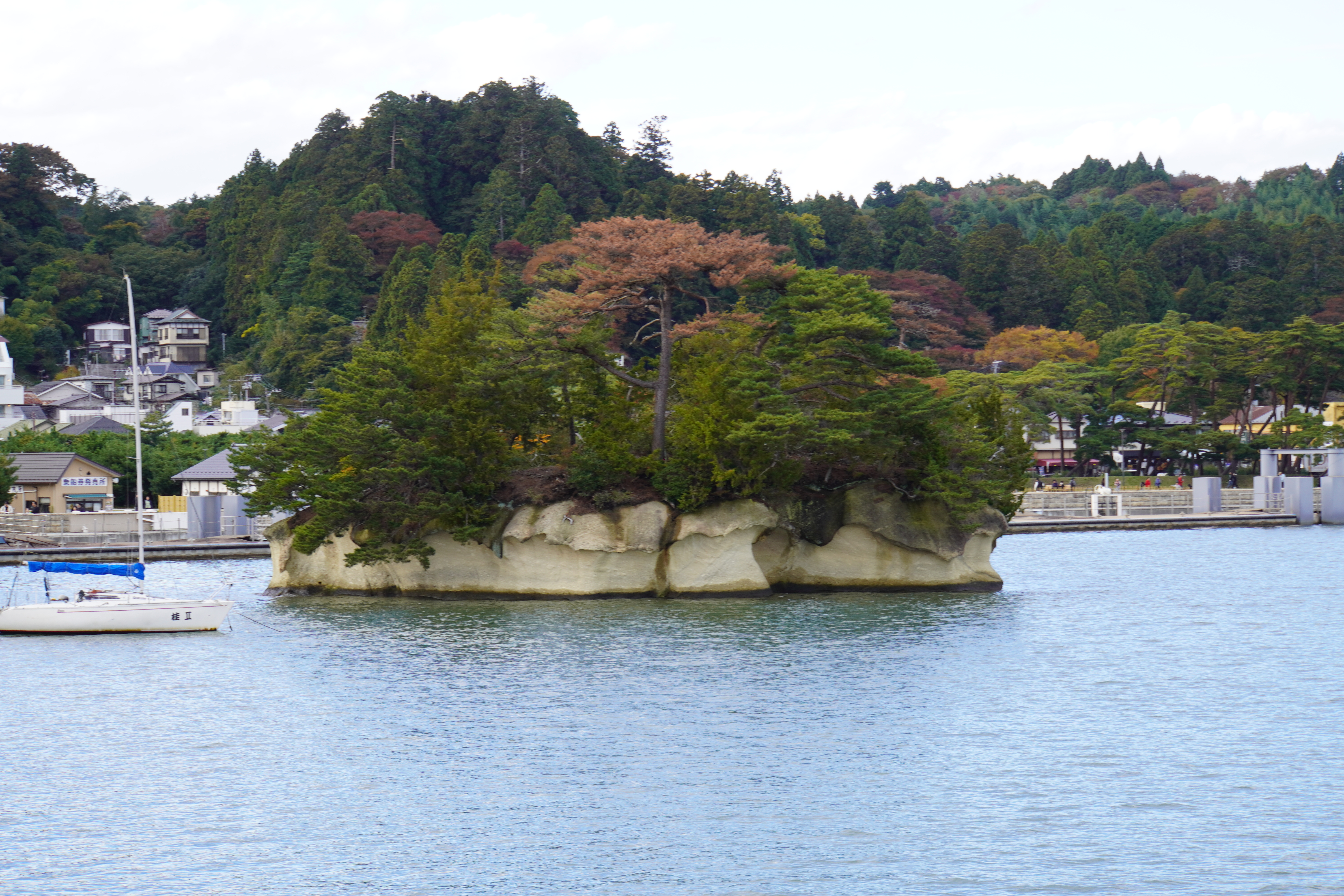 Aussicht auf Insel und Festland