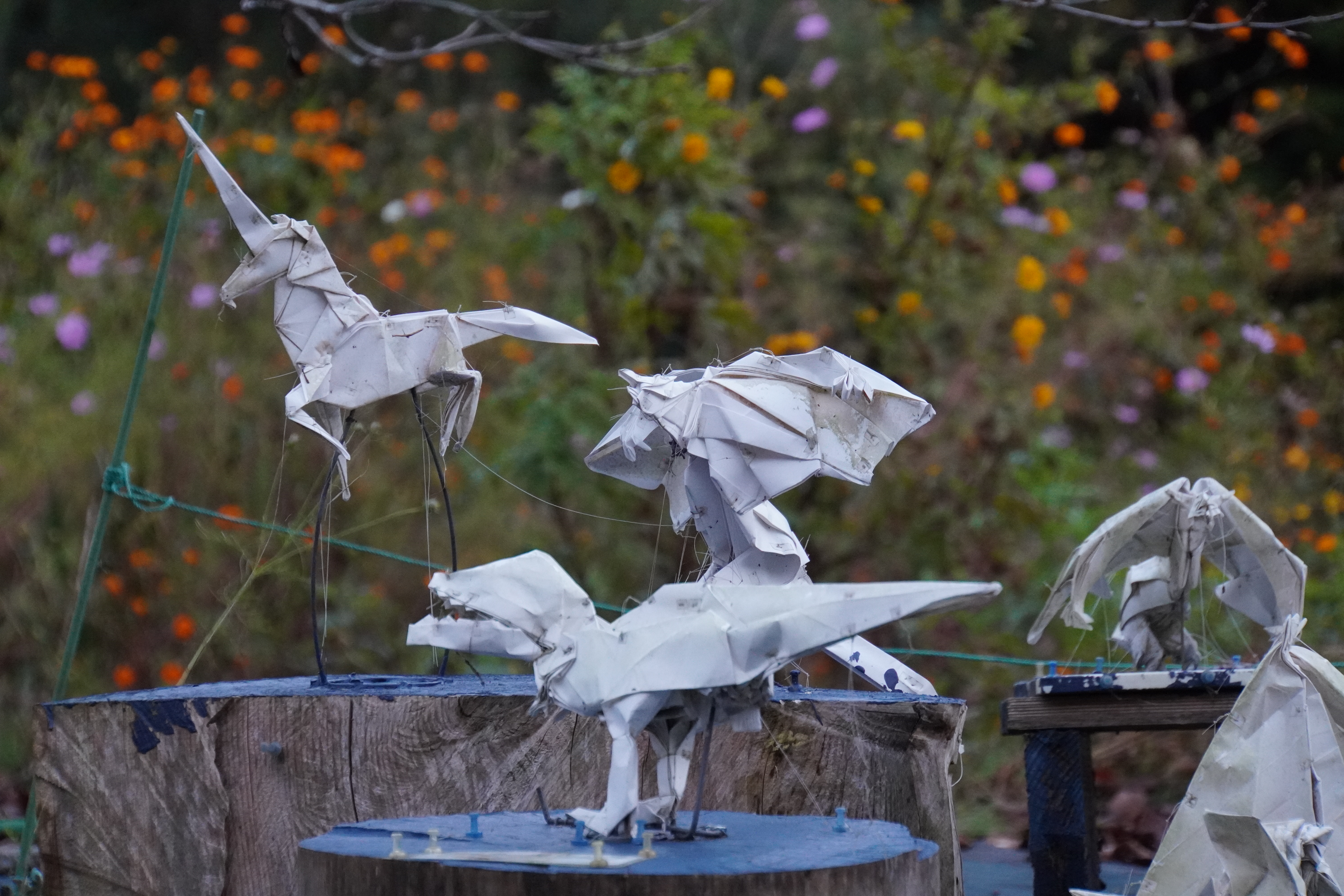 weitere Papierkunst auf einer Insel