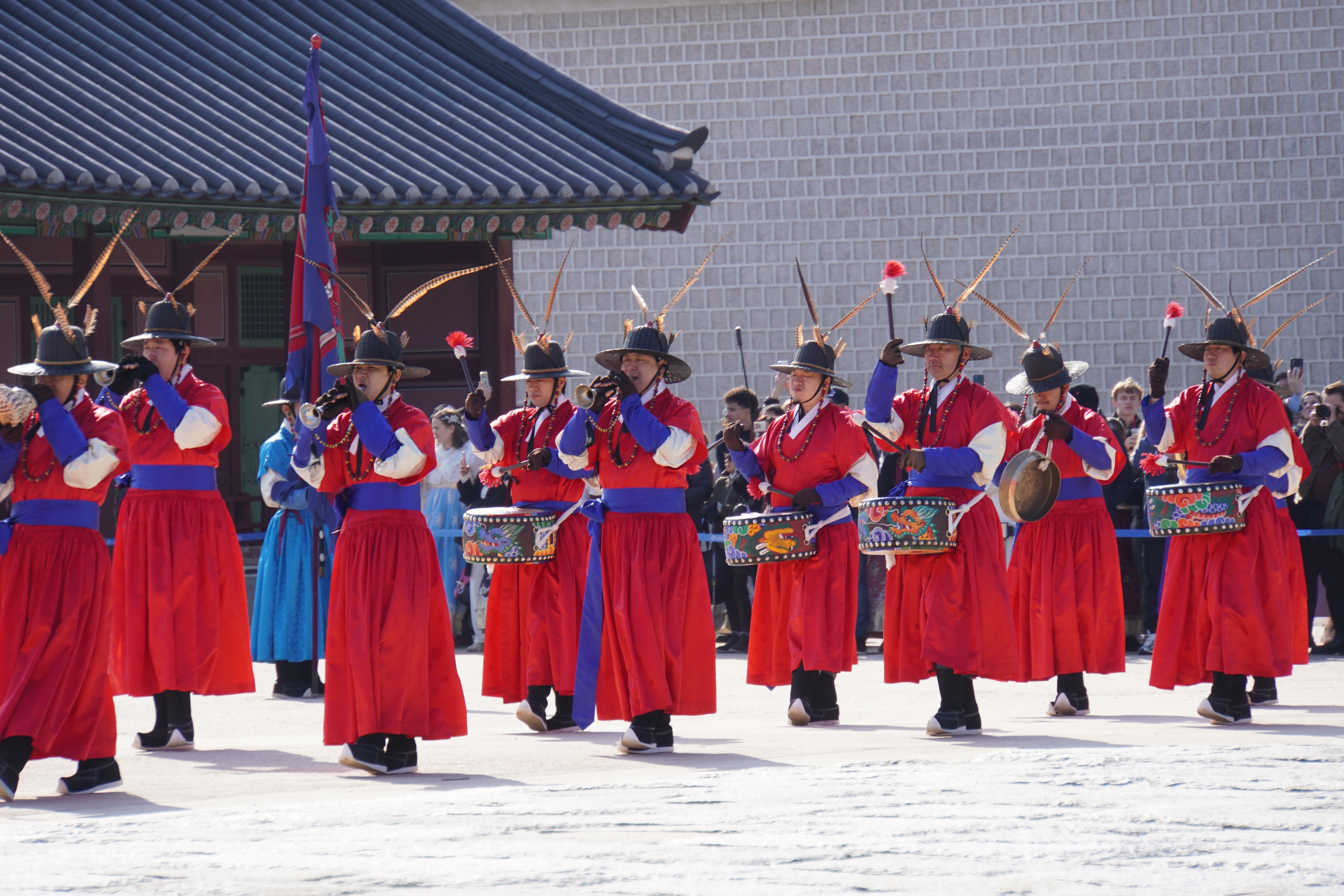 Musikbegleitung bei der Wachablösung