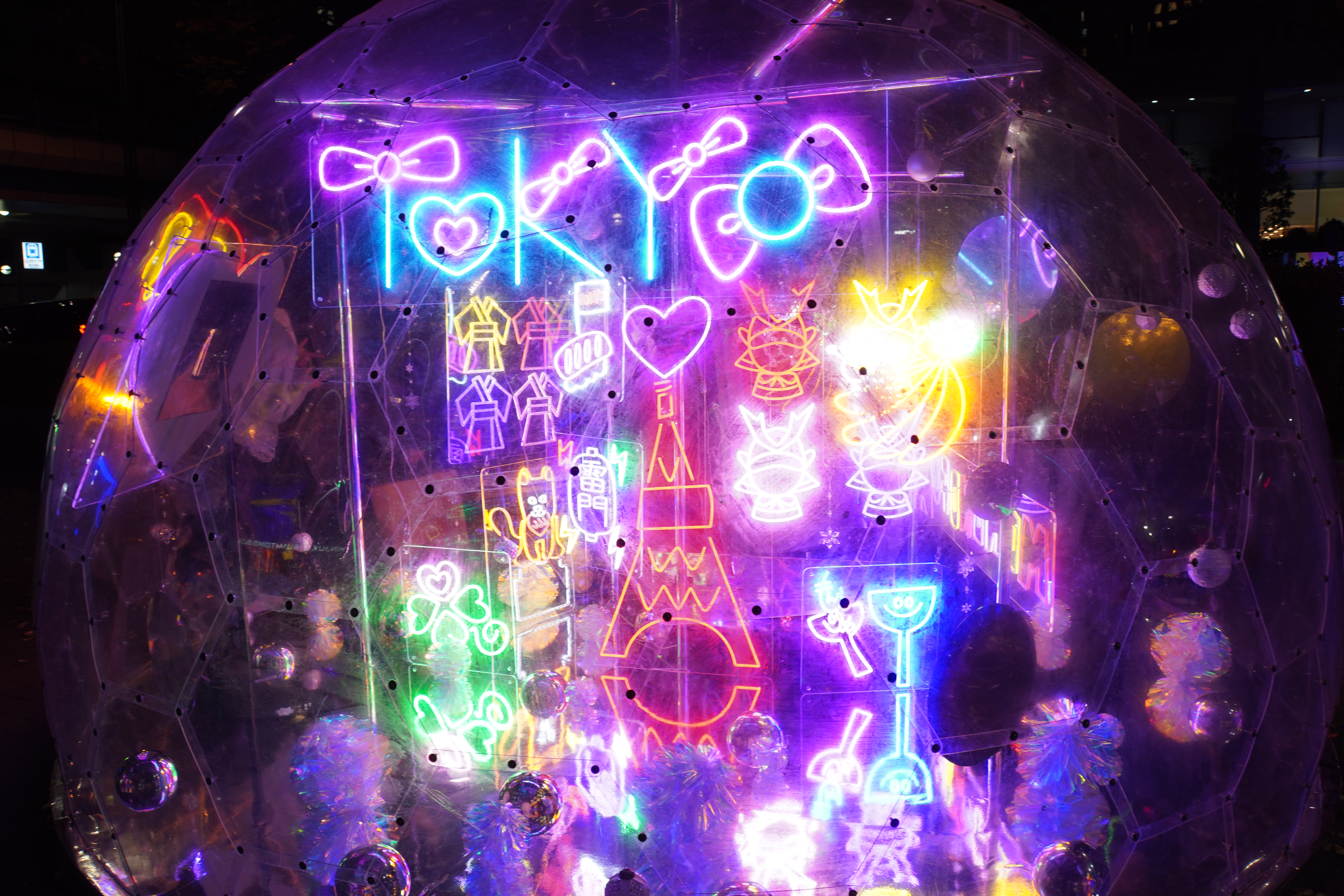 beleuchtetes Neon-Orb