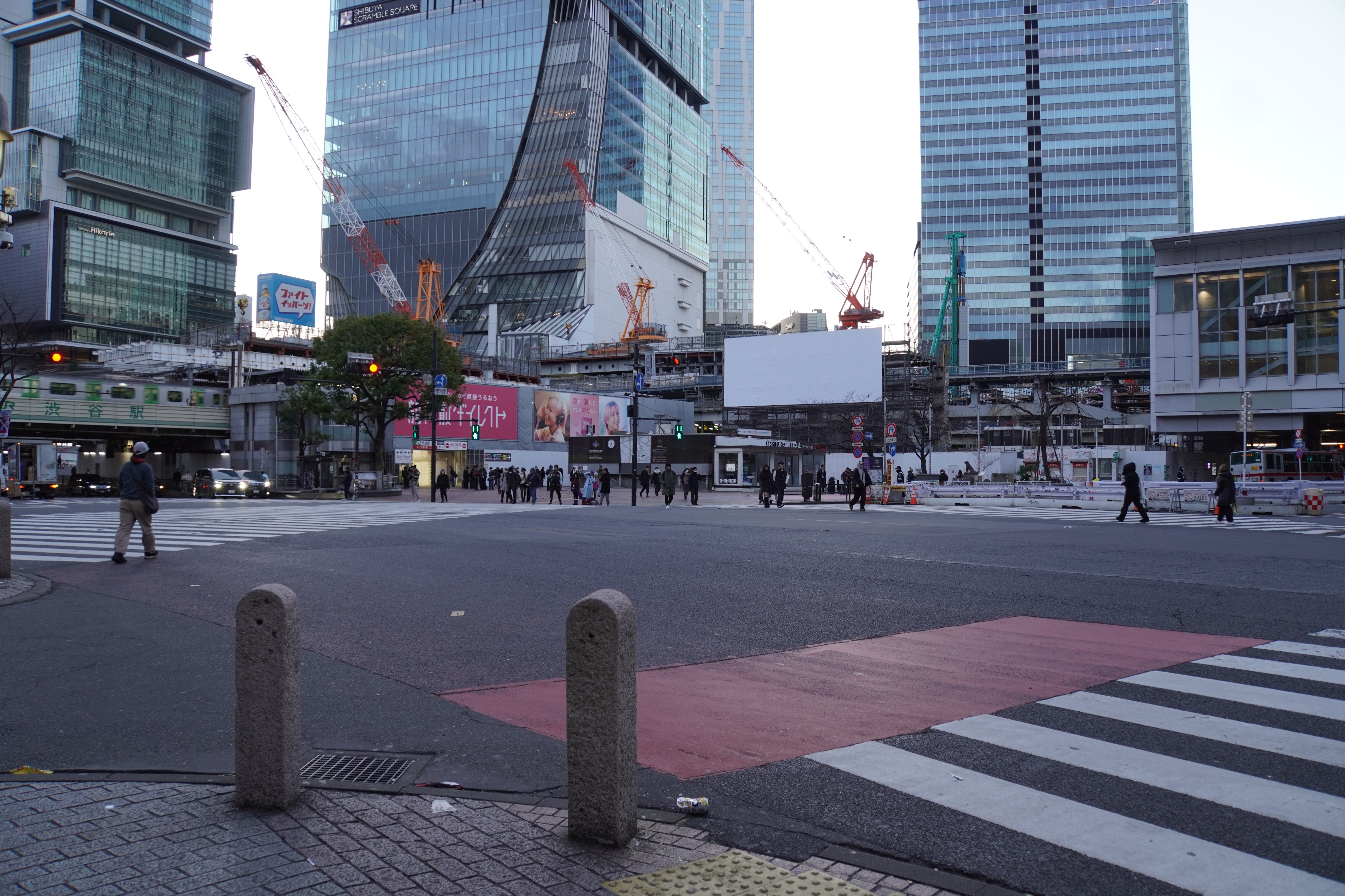 leeres Shibuya Crossing
